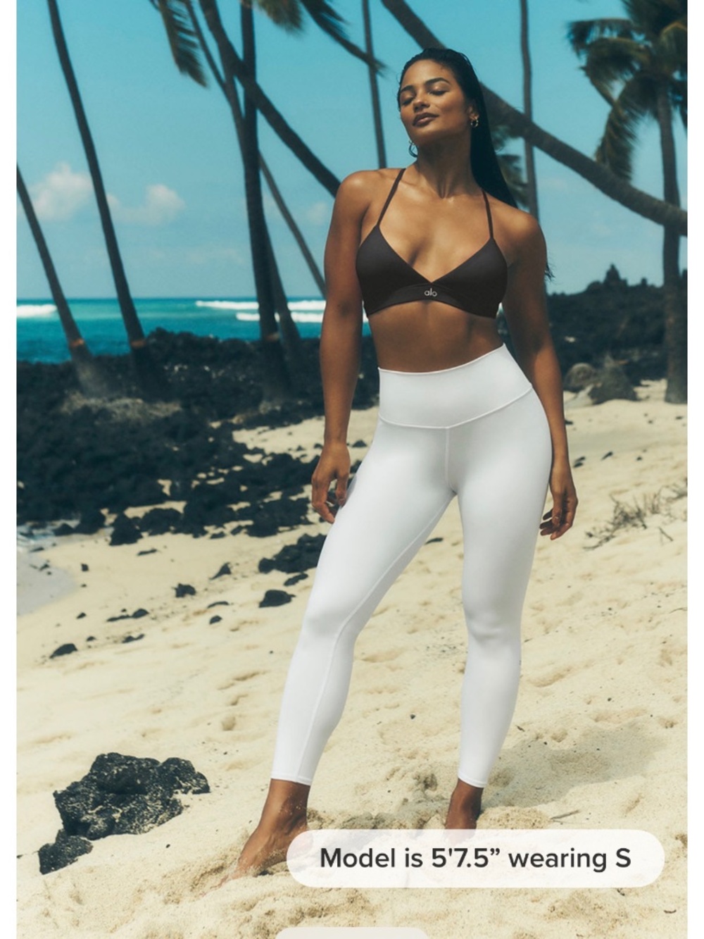 Alo high waist airbrush 7/8 leggings
